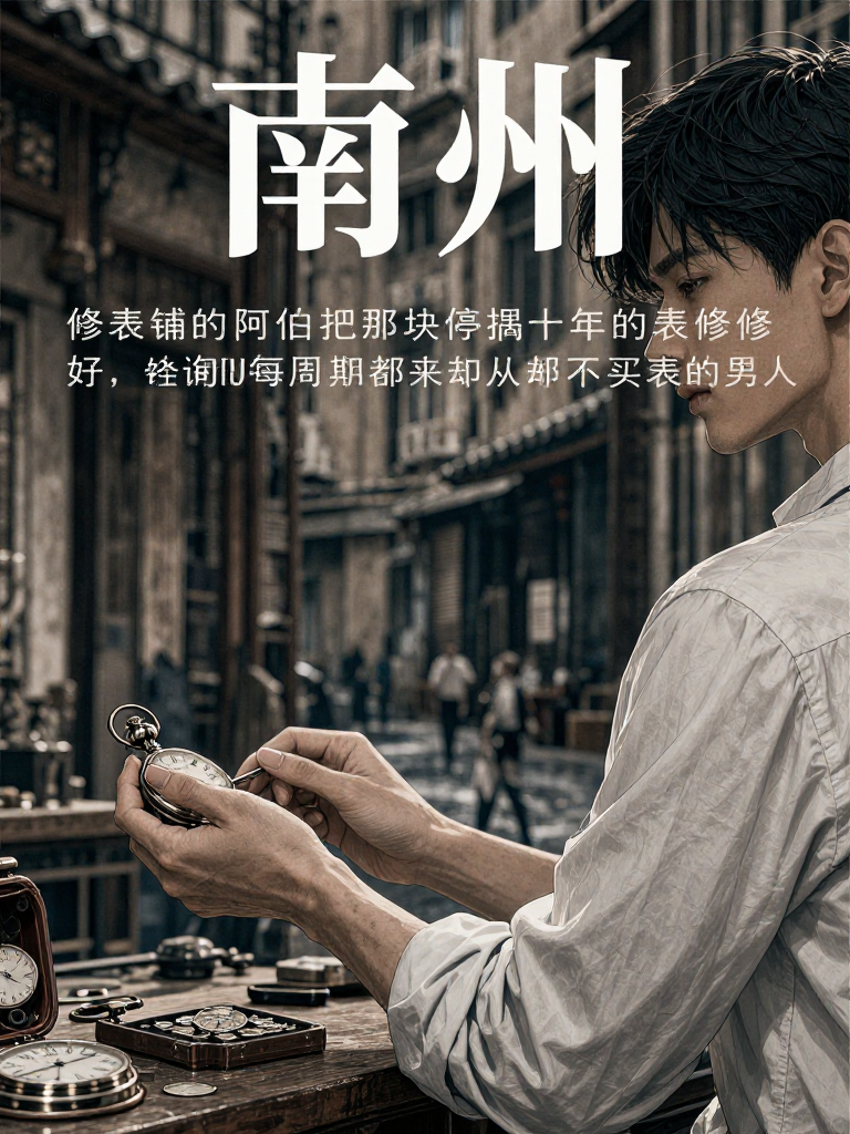 修表铺的阿伯把那块停摆十年的表修好，递给那个每周都来却从不买表的男人。 cover