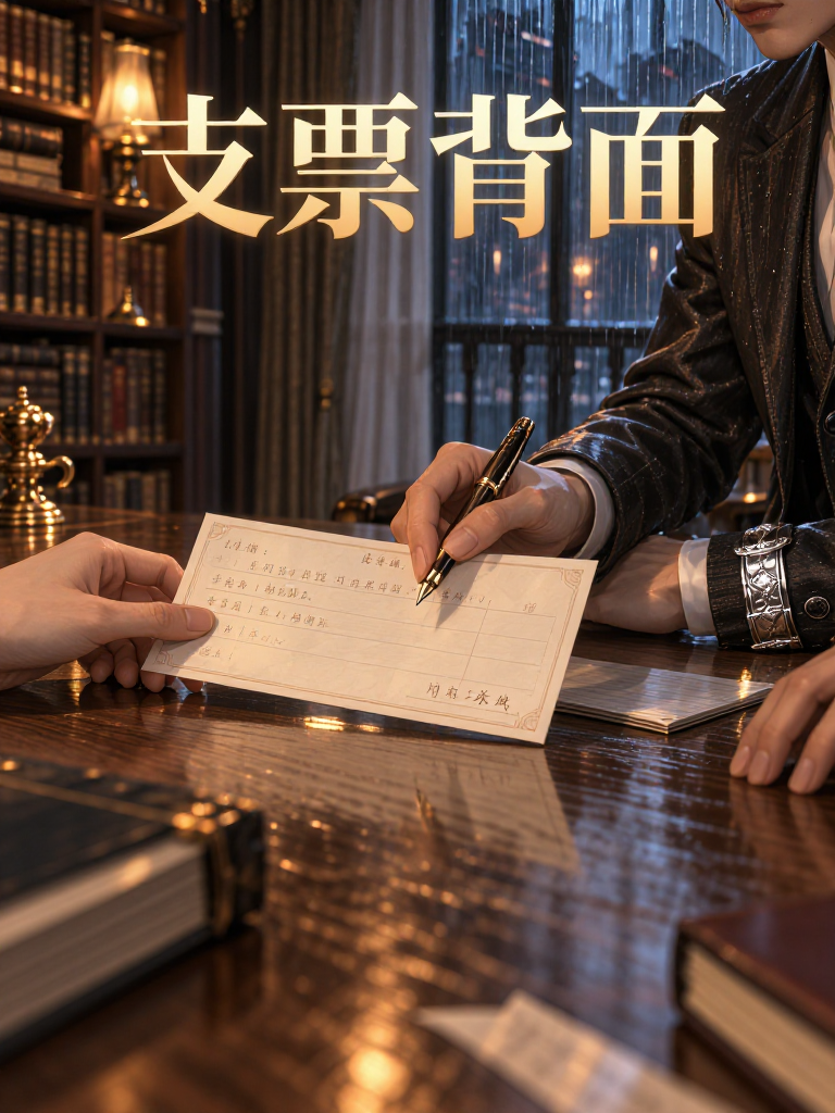 支票背面 cover